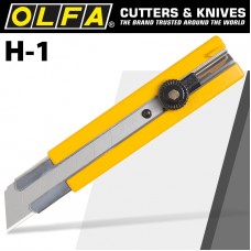 OLFA CUTTER MODEL H-1 EXTRA HEAVY DUTY SNAP OFF KNIFE CUTTER 25MM